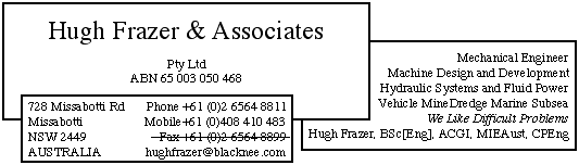 Hugh Frazer & Associates Pty Ltd